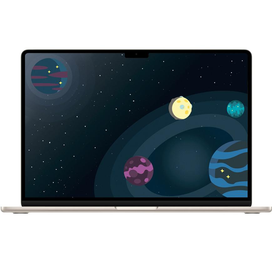 Ноутбук Apple MacBook Air 15" MXD33, M3 8-Core / GPU 10-Core / 16GB / 512GB (Starlight)