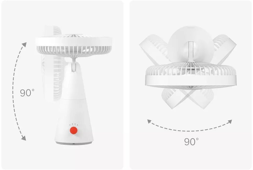 Портативный настольный вентилятор Xiaomi Mijia Desktop Fan 4000mAh (ZMYDFS01DM)