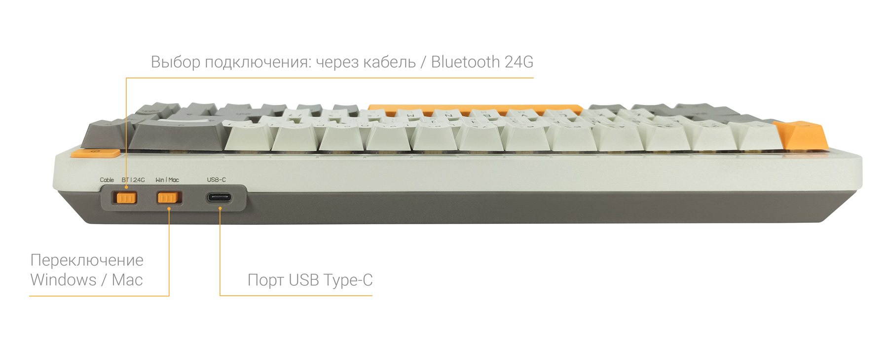 Механическая клавиатура Xiaomi MIIIW ART - AUTUMN SUN, 68 клавиш, Русские буквы, (MWMKB01)