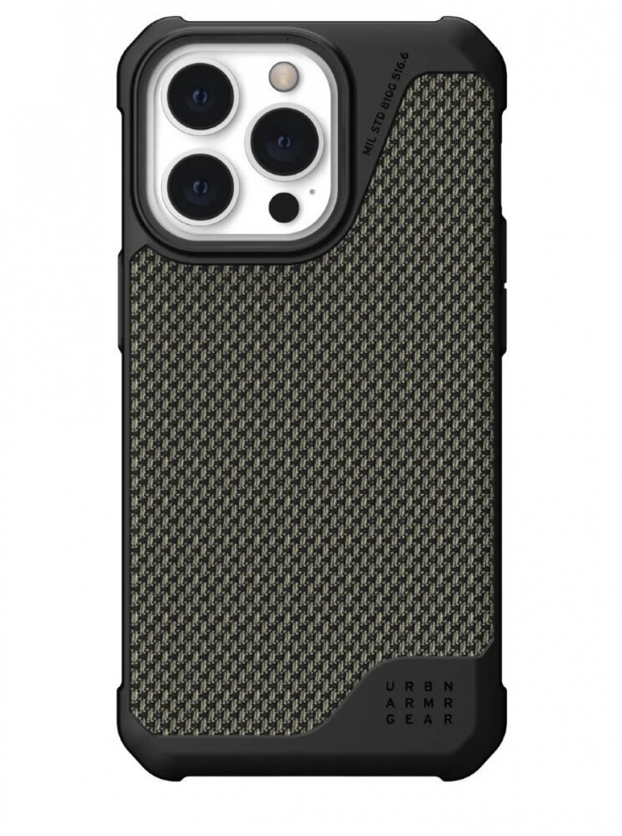 Чехол Uag Metropolis LT ткань Armortex для iPhone 13 Pro 6.1" оливковый (Kevlar-Olive)