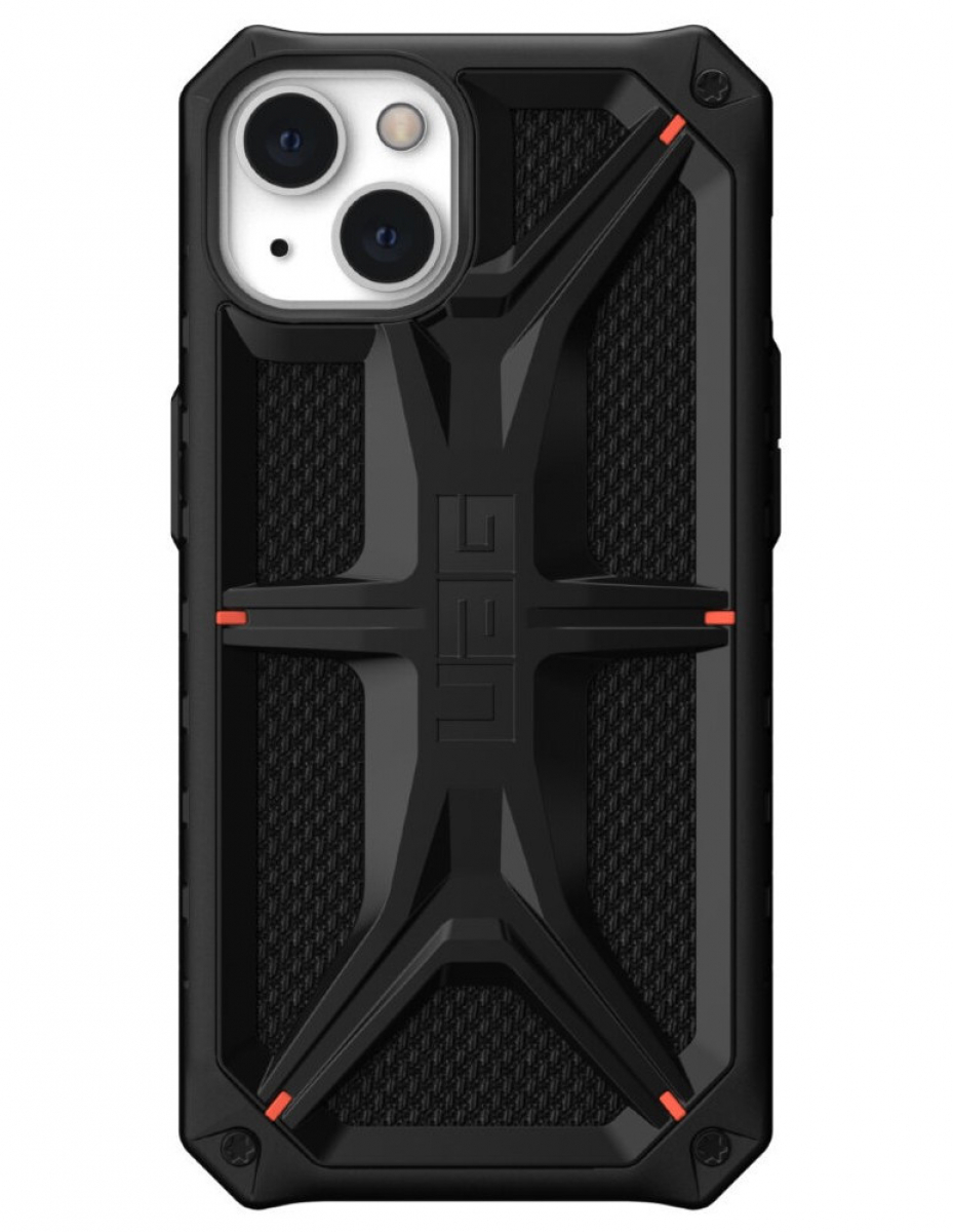 Чехол Uag Monarch для iPhone 13 6.1" чёрный (Kevlar-Black)