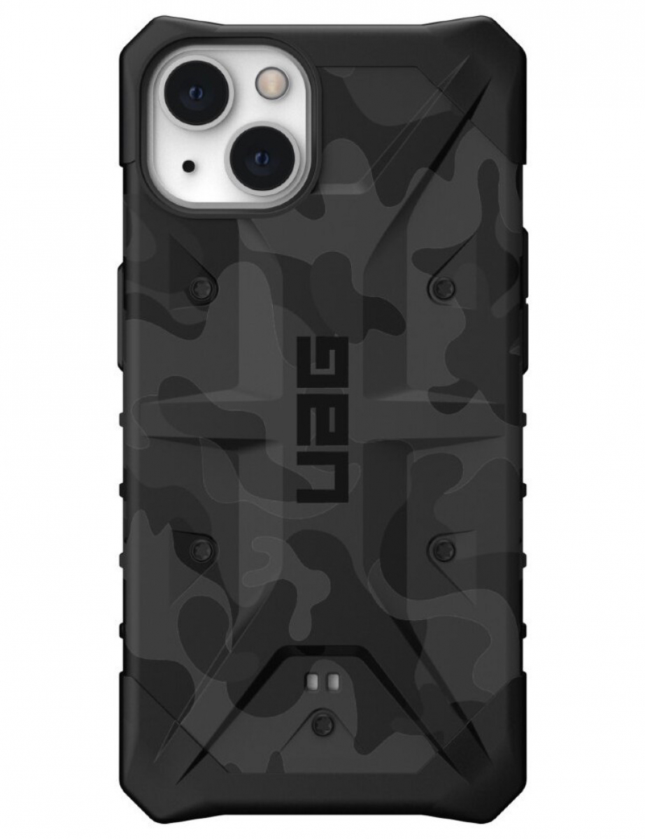 Чехол Uag Pathfinder SE Camo для iPhone 13 6.1" черный камуфляж (Midnight Camo)