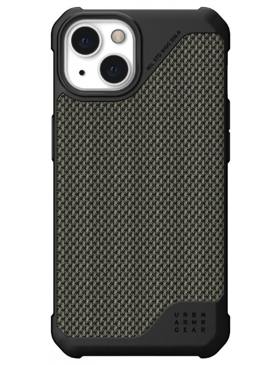 Чехол Uag Metropolis LT ткань Armortex для iPhone 13 6.1" оливковый (Kevlar-Olive)