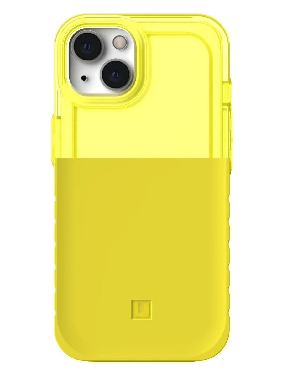 Чехол Uag [U] DIP для iPhone 13 6.1" кислотно-желтый (Acid)