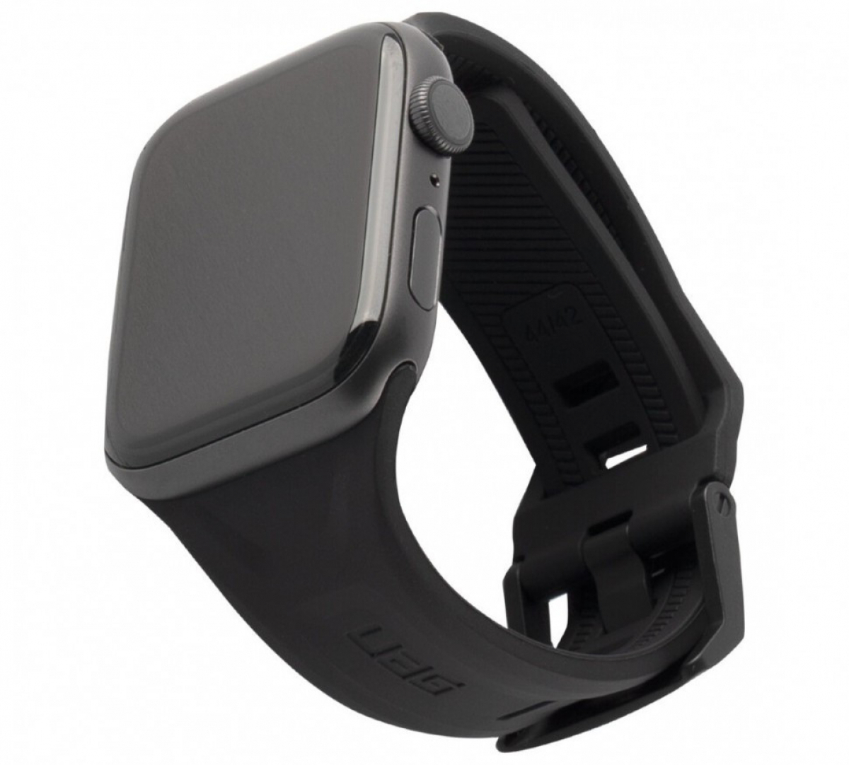 Ремень силиконовый UAG Scout Silicone для Apple Watch 44/42 чёрный (Black)
