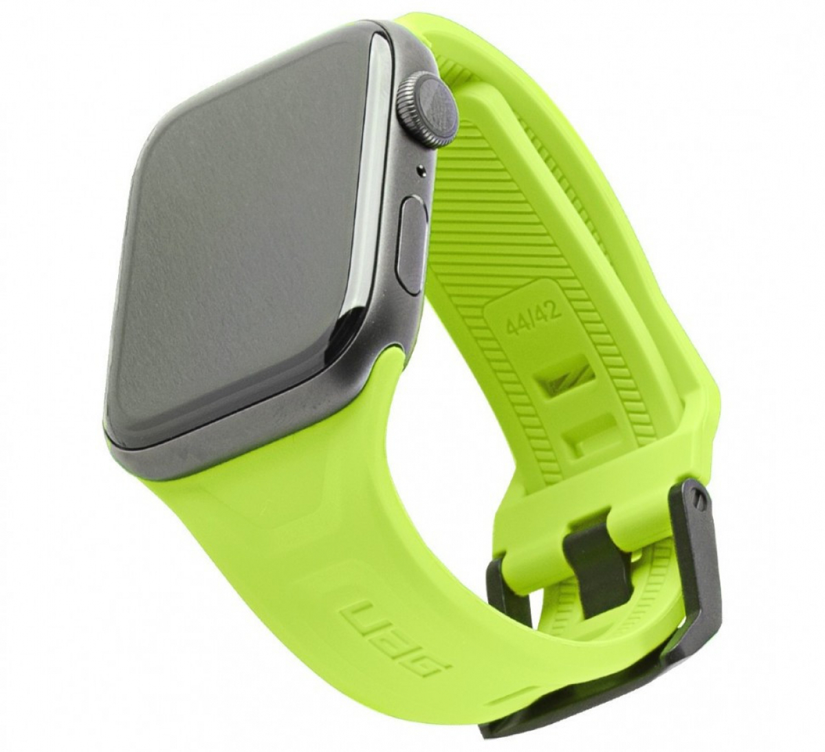 Ремень силиконовый UAG Scout Silicone для Apple Watch 45/44/42мм. желто-зеленый (Billie)