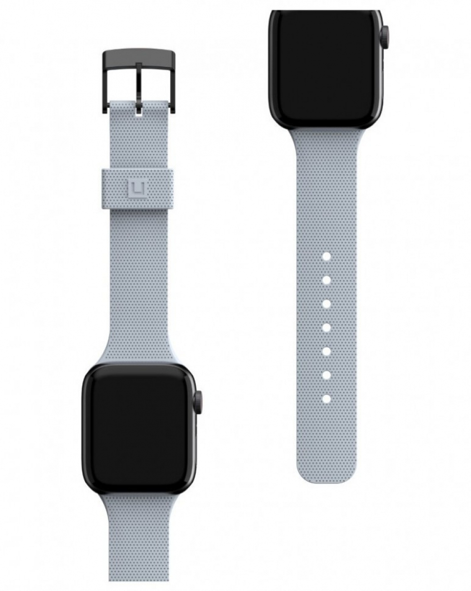 Ремень силиконовый [U] DOT textured Silicone для Apple Watch 38/40 нежно голубой (Soft Blue)