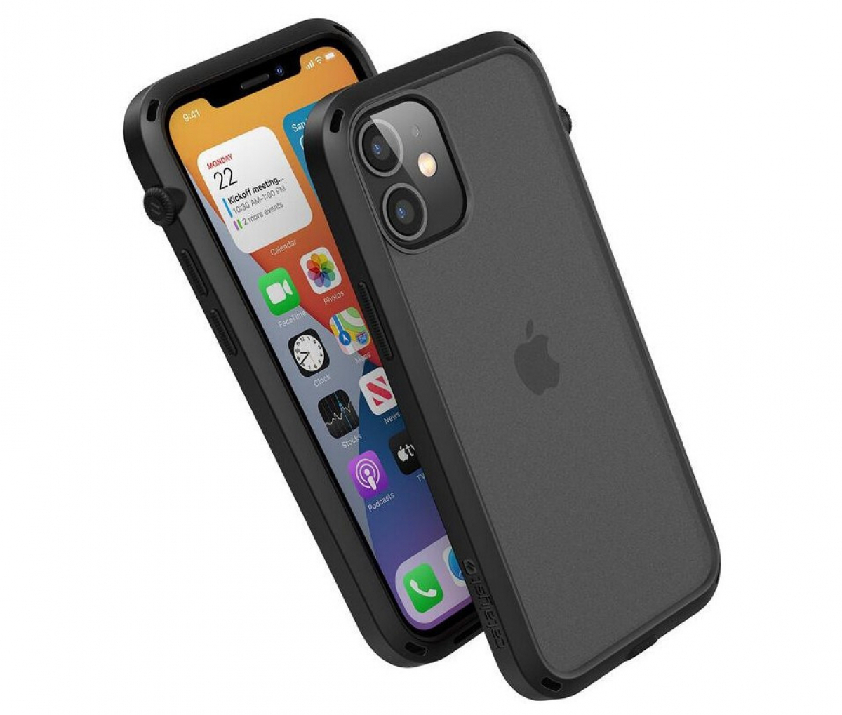 Ударостойкий чехол Catalyst Influence Impact Case для iPhone 12 mini 5.4", черный (Stealth Black)