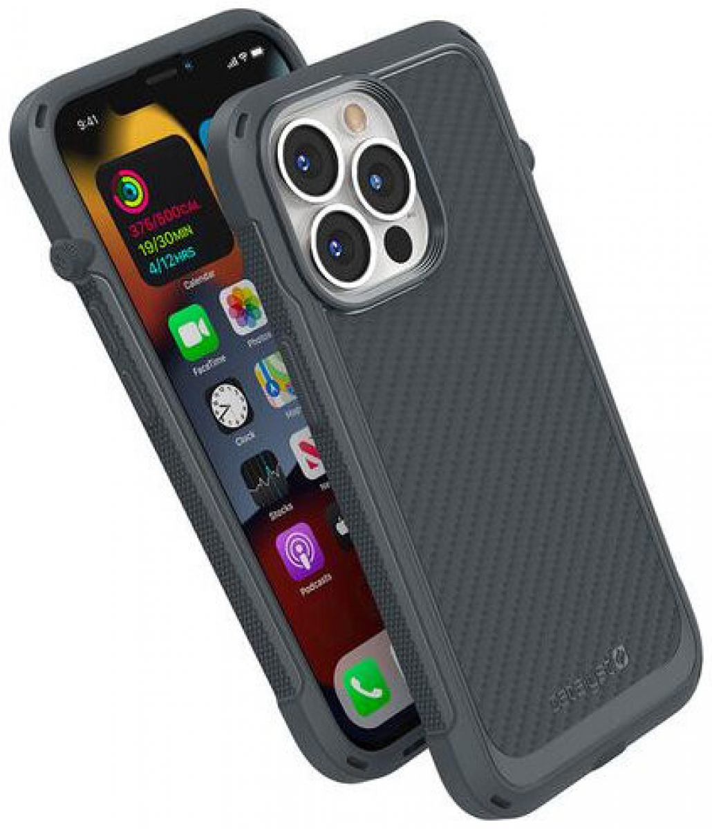 Ударостойкий чехол Catalyst Vibe Impact Case для iPhone 13 Pro 6.1", серый (Battleship  Gray)