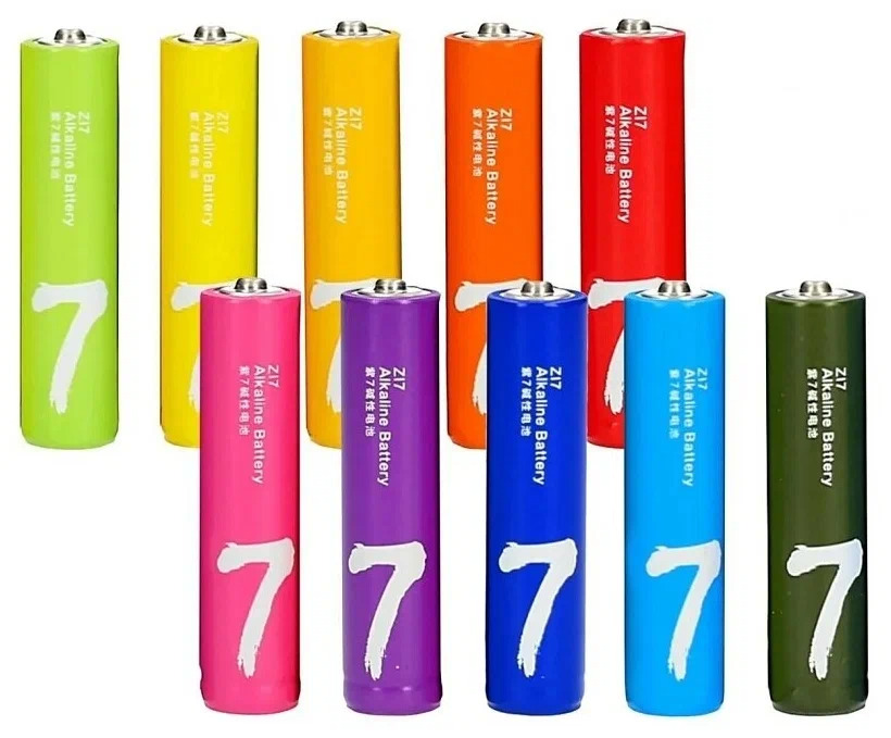 Батарейка Xiaomi ZI7 Alcaline Battery AAA LR03 цена за 10 шт (контейнер)
